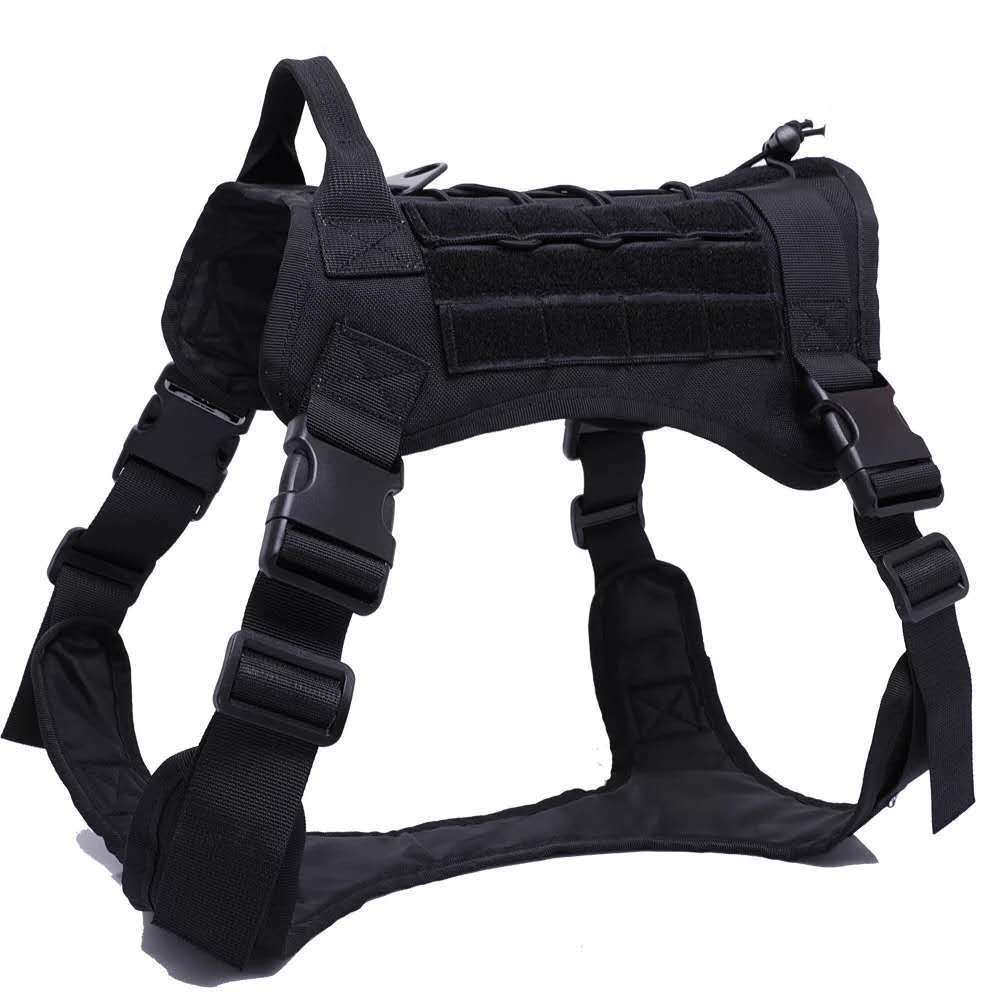 Military Tactical Dog Harness – Heavy-Duty Service Vest for Training & Outdoor Adventure