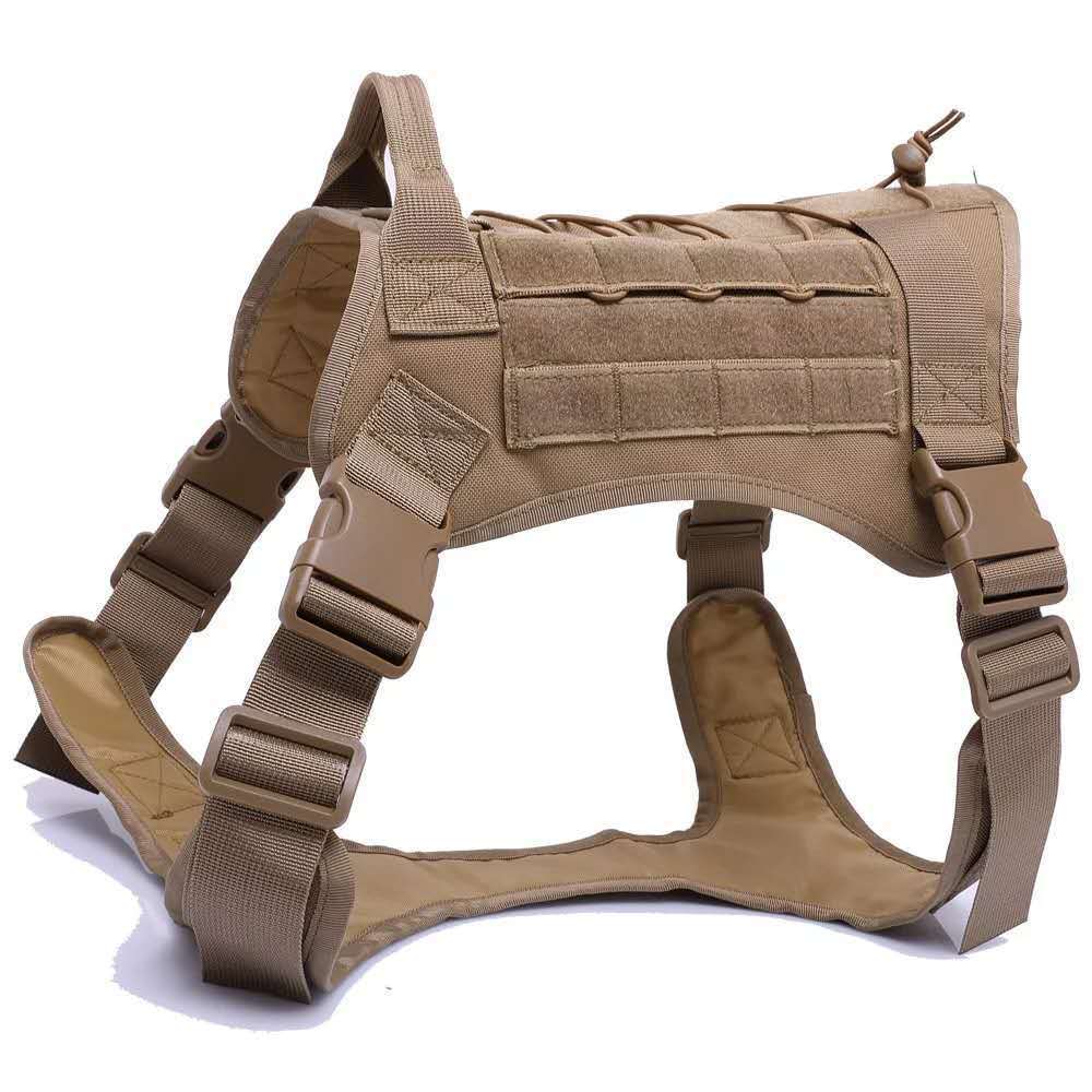 Military Tactical Dog Harness – Heavy-Duty Service Vest for Training & Outdoor Adventure