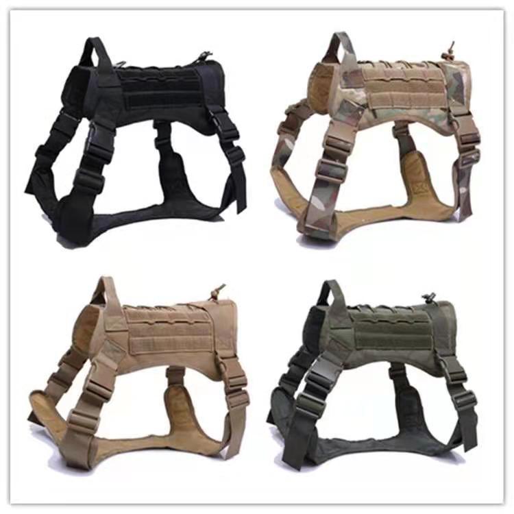 Military Tactical Dog Harness – Heavy-Duty Service Vest for Training & Outdoor Adventure