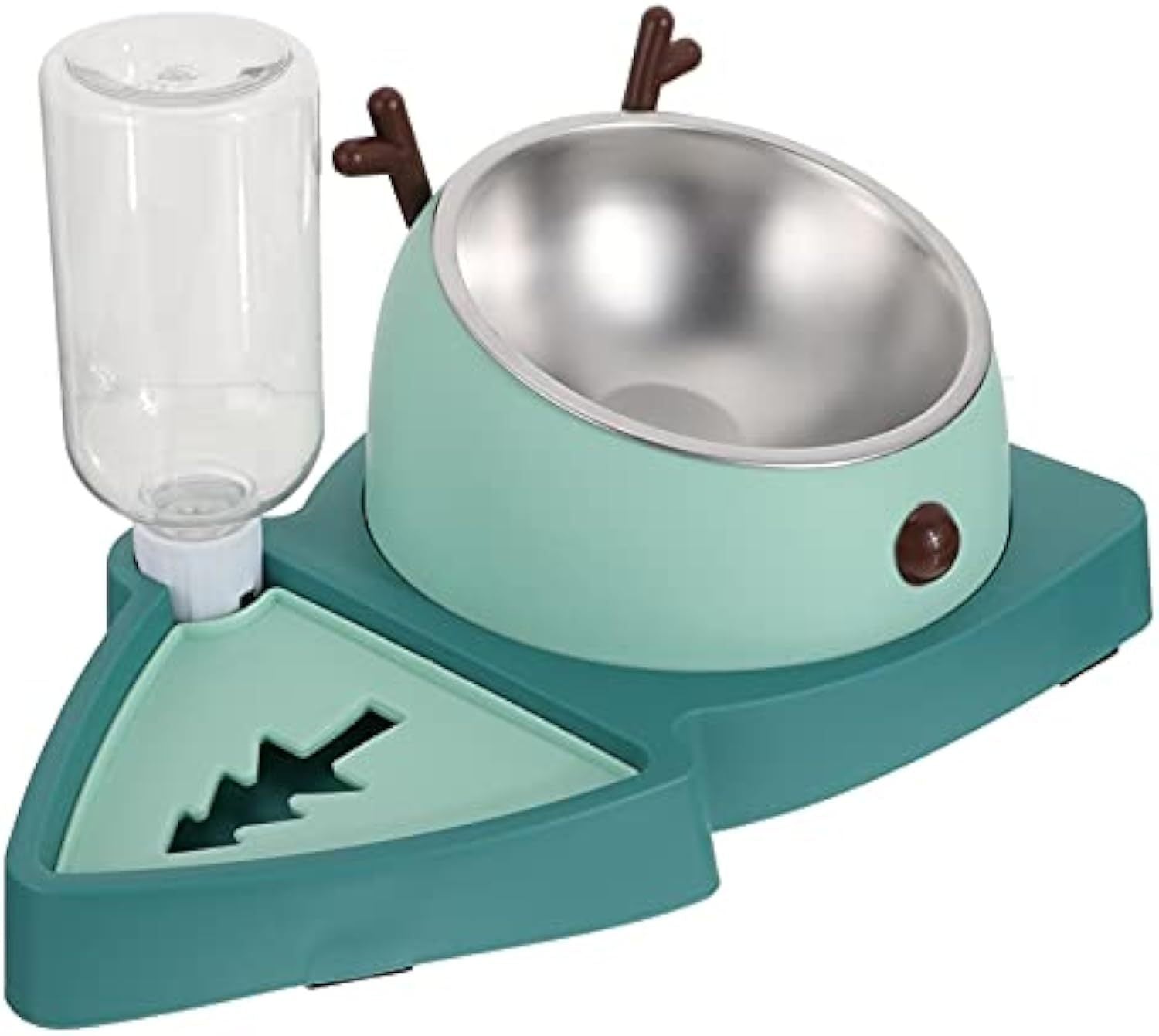 Dog Slow Feeder Bowl with Stainless Steel Insert – Anti-Choke & Detachable Water Tray