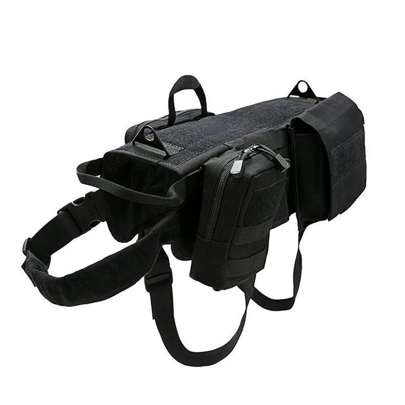 Tactical Dog Harness MOLLE Vest – Adjustable Military Style for Working Dogs