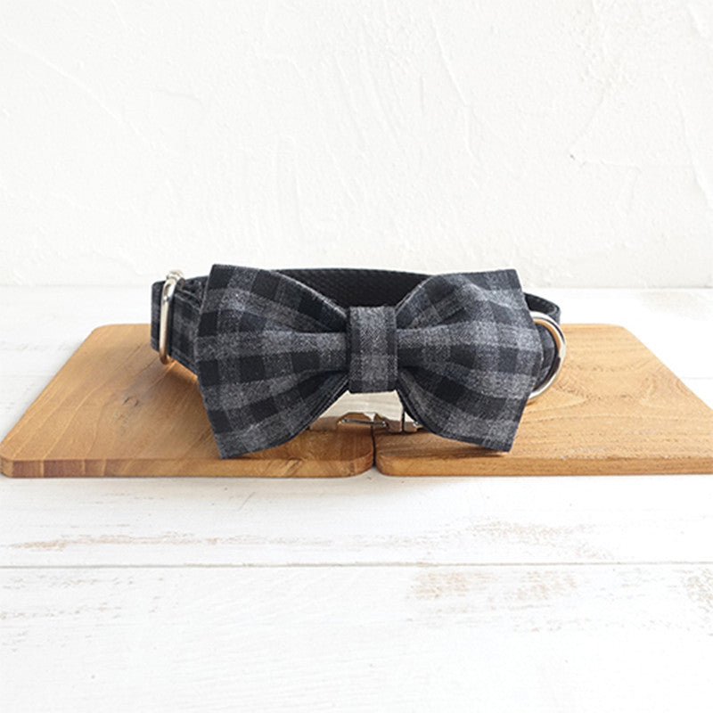 Plaid Dog Collar & Leash Set – Stylish & Secure for Daily Walks