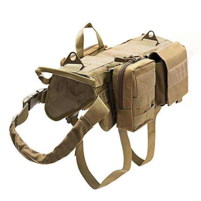 Tactical Dog Harness MOLLE Vest – Adjustable Military Style for Working Dogs