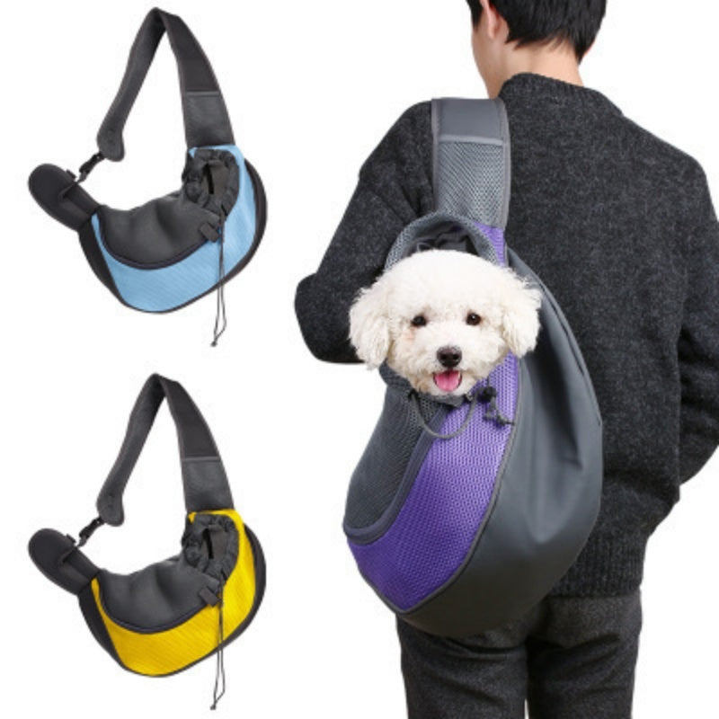 Small Dog & Cat Travel Sling Bag – Breathable Shoulder Pet Carrier