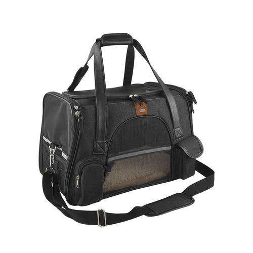 Dog Carrier Travel Bag – Soft-Sided Pet Car Seat & Airline Approved Carrier