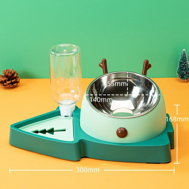 Dog Slow Feeder Bowl with Stainless Steel Insert – Anti-Choke & Detachable Water Tray