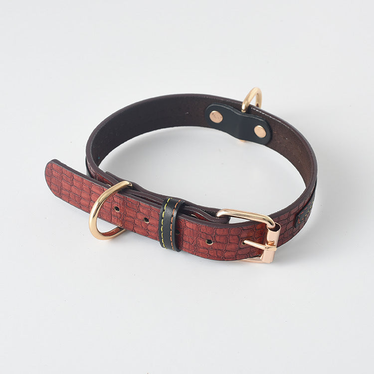 Premium Faux Leather Dog Collar & Leash Set – Durable & Adjustable