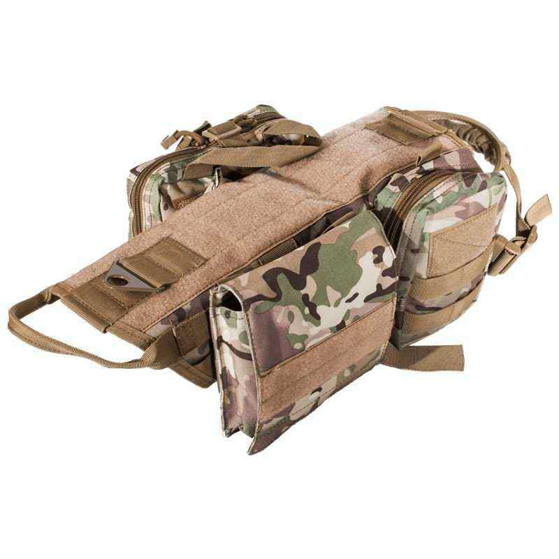 Tactical Dog Harness MOLLE Vest – Adjustable Military Style for Working Dogs