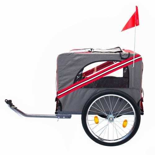 Outdoor Heavy Duty Foldable Dog Stroller – Pet Bicycle Trailer & Carrier