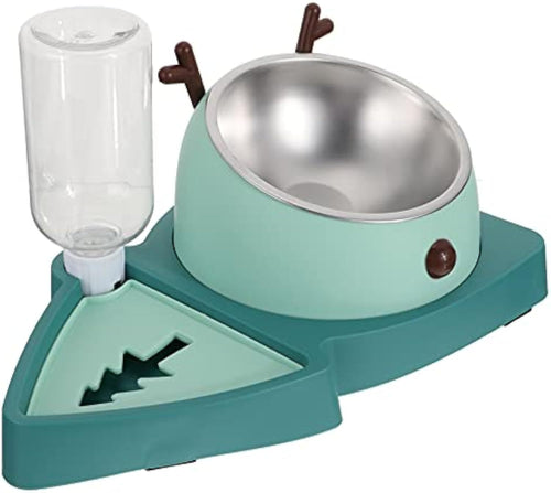 Dog Slow Feeder Bowl with Stainless Steel Insert – Anti-Choke & Detachable Water Tray