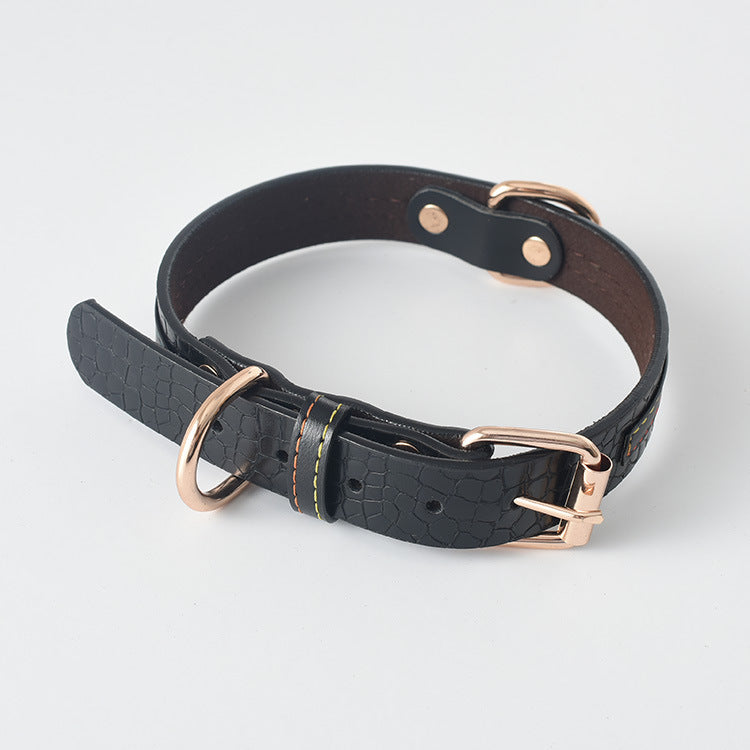 Premium Faux Leather Dog Collar & Leash Set – Durable & Adjustable